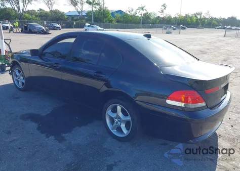 2002 BMW 745 из США, поврежденный, VIN WBAGL63472DP52973